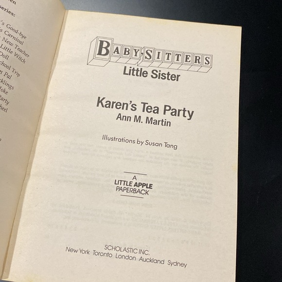 Baby-Sitters Little Sister #28: Karen’s Tea Party by Ann M. Martin - Novel - Picture 4 of 10